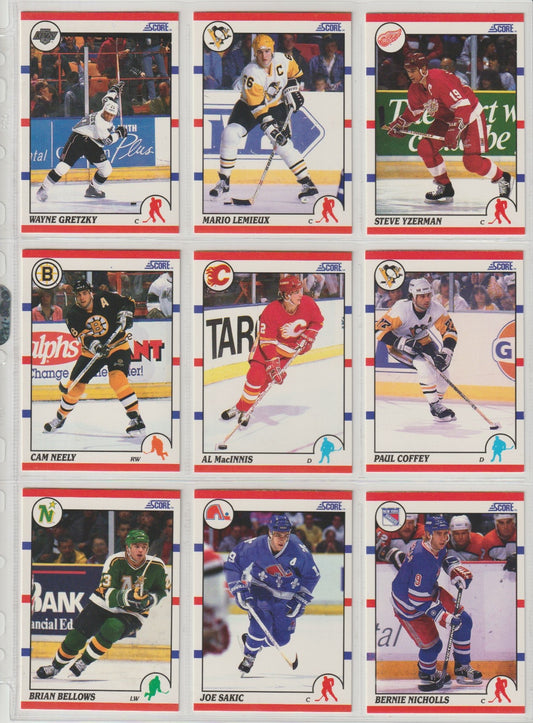 NHL 1990-91 Score - No 1 - 440 - kompletter Satz