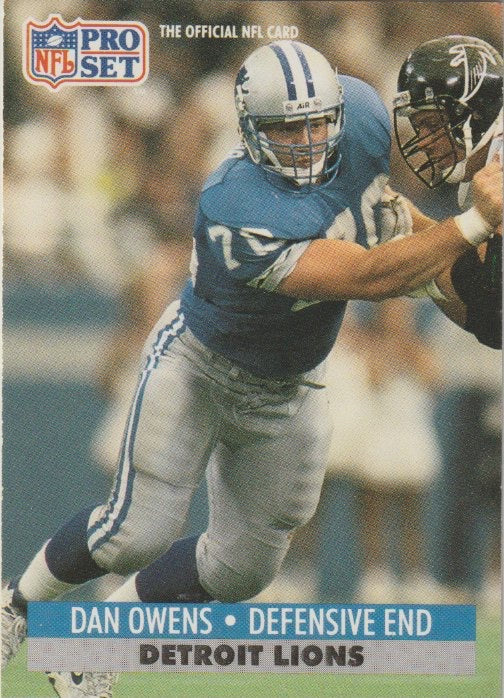 NFL 1991 ProSet - No 151 - Dan Owens