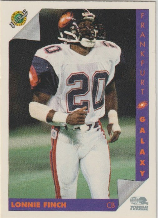 NFL 1992 Ultimate WLAF - No 45 - Lonnie Finch