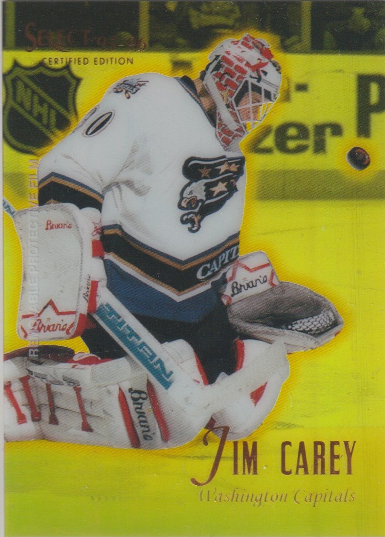 NHL 1995 / 96 Select Certified Mirror Gold - No 12 - Jim Carey