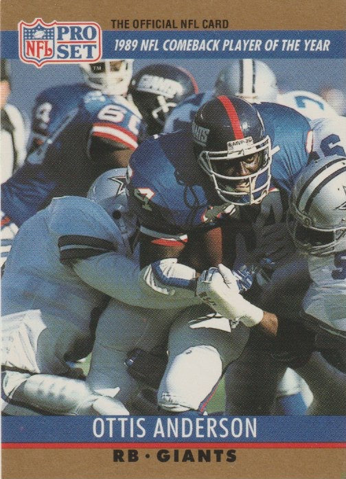 NFL 1990 ProSet - No 7 - Otis Anderson