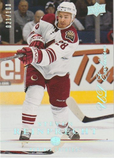 NHL 2008-09 Upper Deck Exclusives - No 402 - Steven Reinprecht