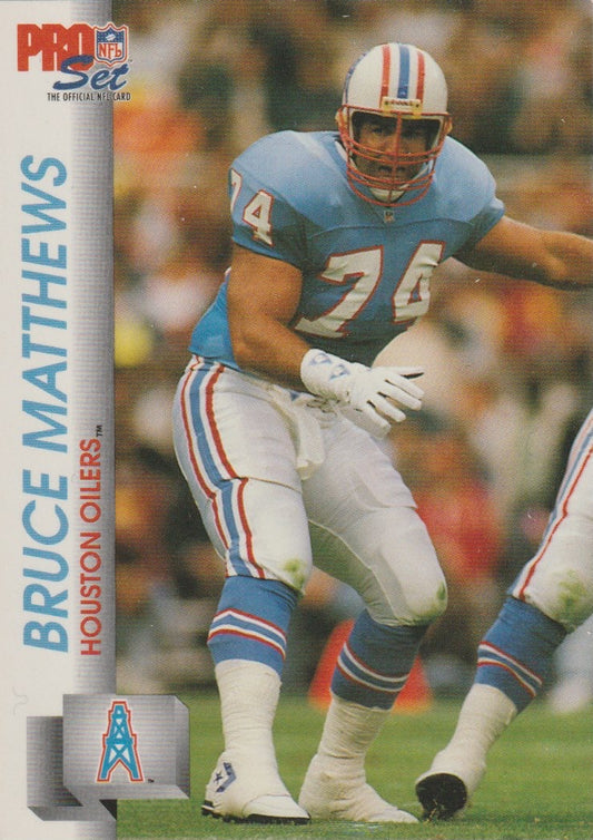 NFL 1992 ProSet - No 513 - Bruce Matthews