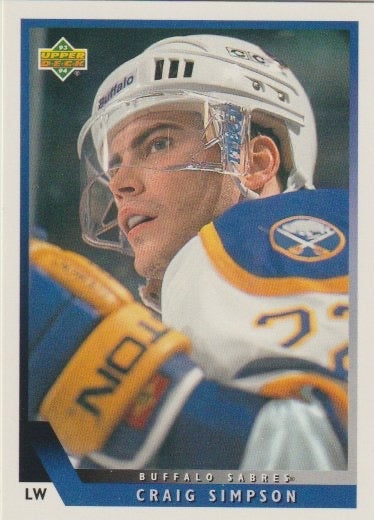 NHL 1993 / 94 Upper Deck - No 430 - Craig Simpson