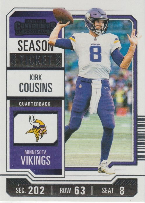 NFL 2023 Panini Contenders - No 68 - Kirk Cousins