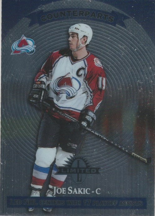 NHL 1997 / 98 Donruss Limited - No 36 - Joe Sakic / Bernie Nicholls