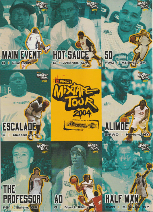 NBA 2004 AND1 Mixtape Tour 2004 - Full Sheet and NBA Beckett 9/2004