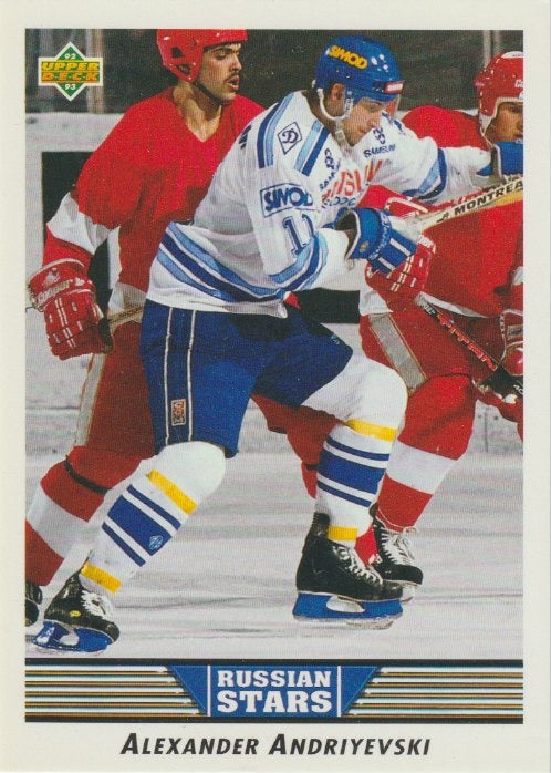 NHL 1992 / 93 Upper Deck - No 342 - Alexander Andriyevski