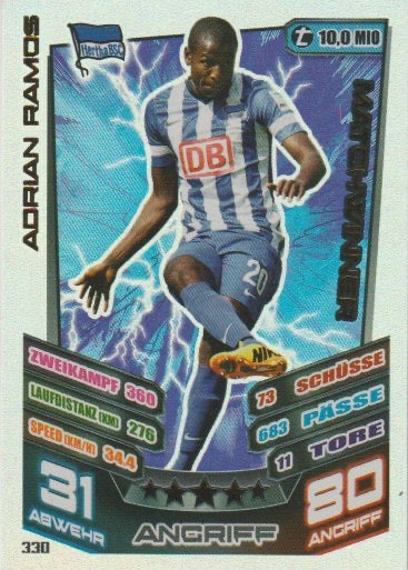 Soccer 2013-14 Topps Match Attax - No 330 - Adrian Ramos