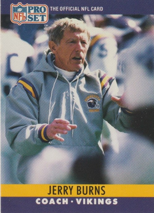 NFL 1990 ProSet - No 200 - Jerry Burns