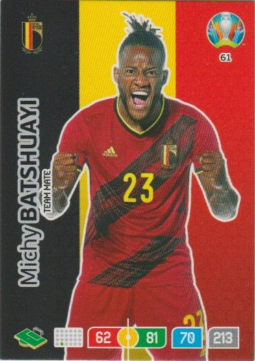 Soccer 2020-21 Panini UEFA Euro 2020 Adrenalyn XL Premium - No 61 - Michy Bashuayi