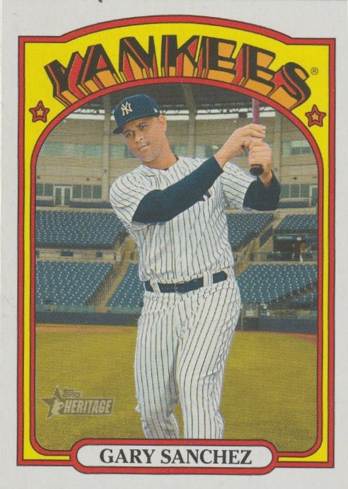 MLB 2021 Topps Heritage - No 587 - Gary Sanchez