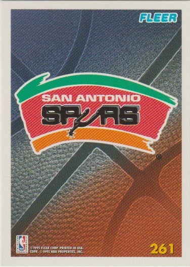 NBA 1994-95 Fleer European - No 261 - Team Logo San Antonio Spurs