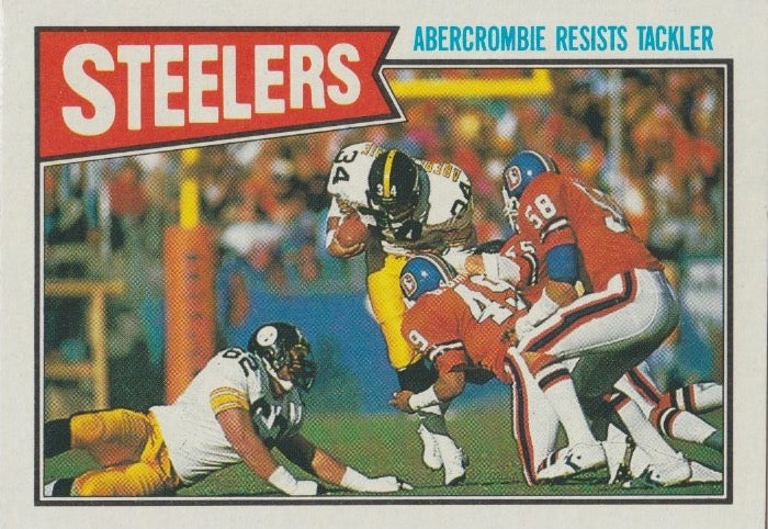 NFL 1987 Topps - No 283 - Pittsburgh Steelers - Mike Abercrombie