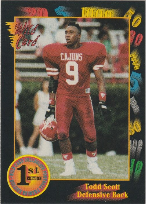 NFL 1991 Wild Card Draft - No 156 - Todd Scott