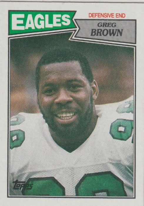 NFL 1987 Topps - No 303 - Greg Brown