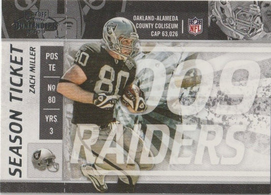 NFL 2009 Playoff Contenders - No 72 - Zach Miller