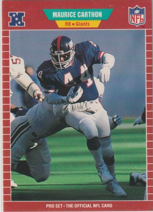 NFL 1989 ProSet - No 282 - Maurice Carthon