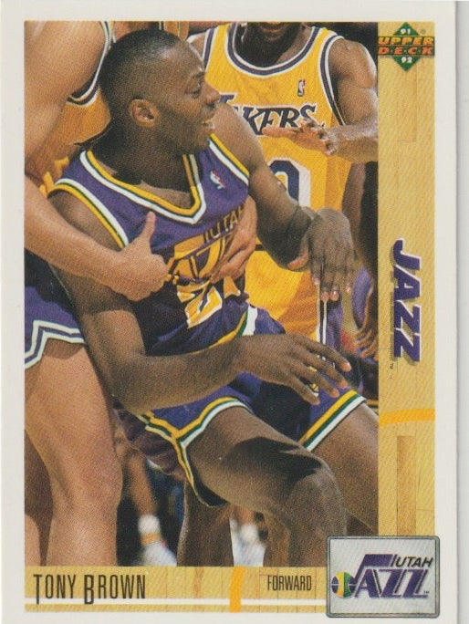 NBA 1991-92 Upper Deck - No 308 - Tony Brown