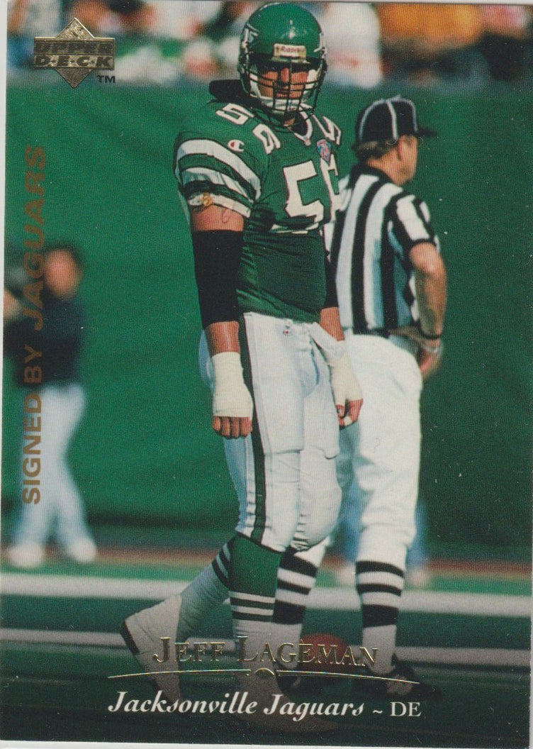 NFL 1995 Upper Deck - No 291 - Jeff Lageman