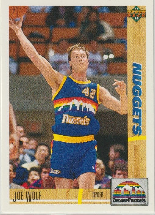 NBA 1991-92 Upper Deck - No 297 - Joe Wolf