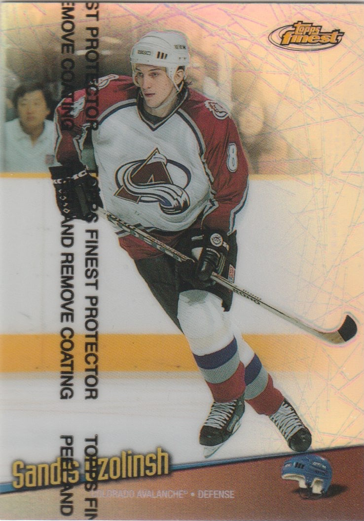NHL 1998-99 Finest Refractors - No 116 - Sandis Ozolinsh