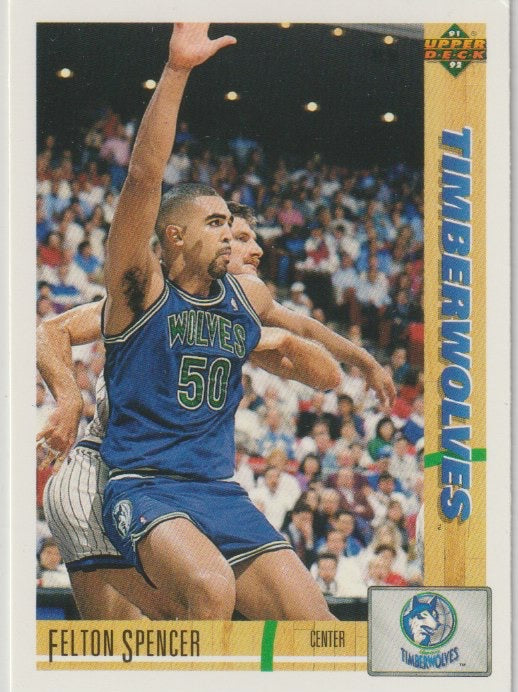 NBA 1991-92 Upper Deck - No 305 - Felton Spencer