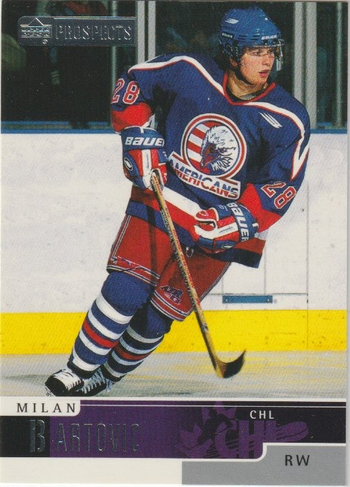 NHL 1999-00 UD Prospects - No 45 - Milan Bartovic