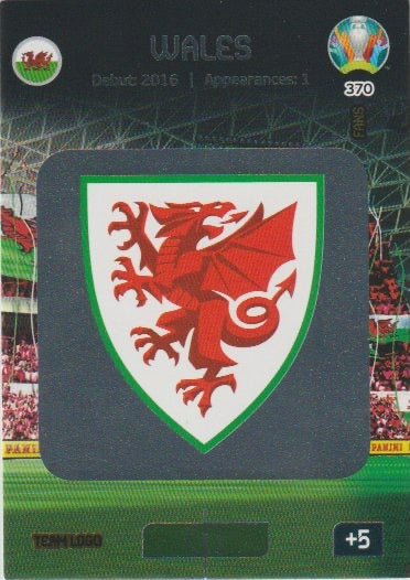 Fussball 2020-21 Panini UEFA Euro 2020 Adrenalyn XL Premium - No 370 - Team Logo Wales