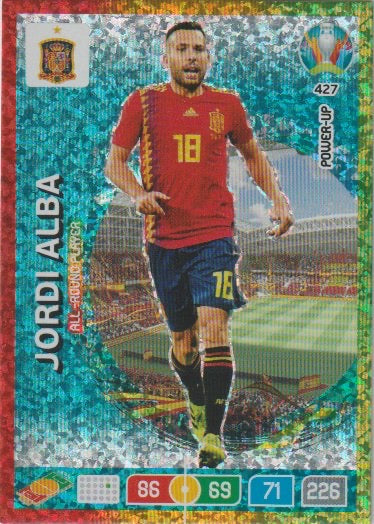 Soccer 2020-21 Panini UEFA Euro 2020 Adrenalyn XL Premium - No 427 - Jordi Alba