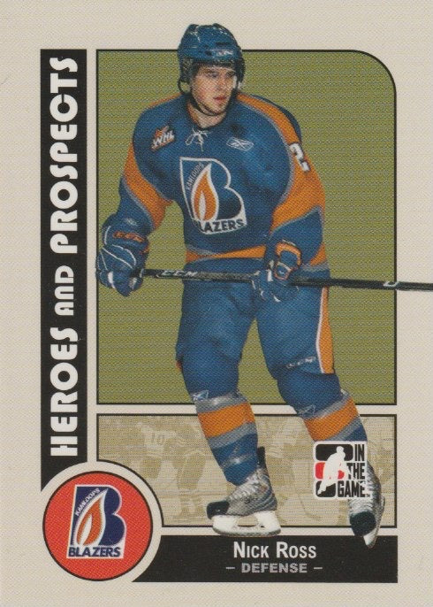 NHL 2008-09 ITG Heroes and Prospects - No 77 - Nick Ross