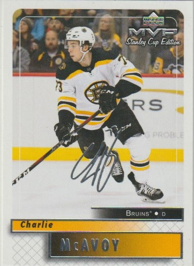 NHL 2019-20 Upper Deck MVP Stanley Cup Edition 20th Anniversary Silver Script - No 18 - Charlie McAvoy