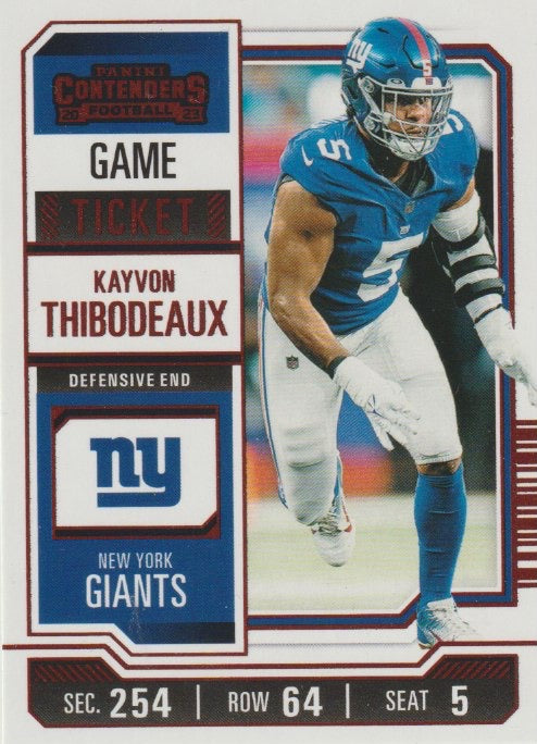 NFL 2023 Panini Contenders Game Ticket Red - No 76 - Kayvon Thibodeaux