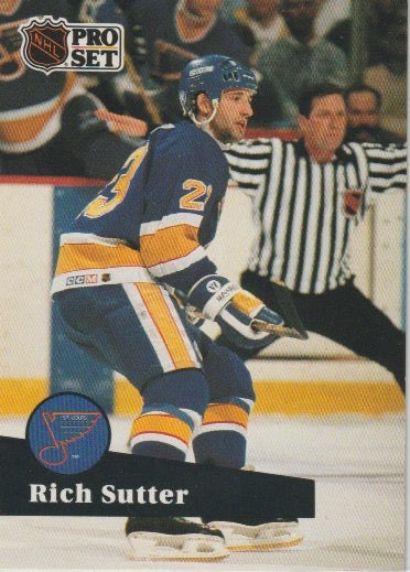 NHL 1991-92 ProSet French - No 217 - Rich Sutter