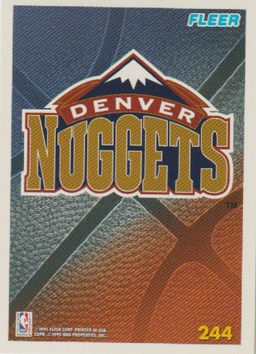 NBA 1994-95 Fleer European - No 244 - Team Logo Denver Nuggets