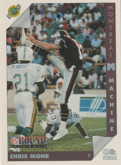 NFL 1992 Ultimate WLAF - No 83 - Chris Mohr