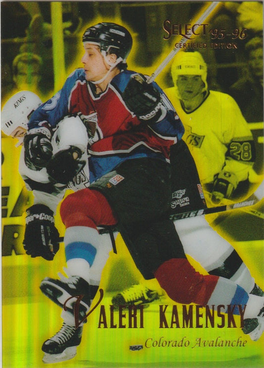 NHL 1995 / 96 Select Certified Mirror Gold - No 105 - Valeri Kamensky