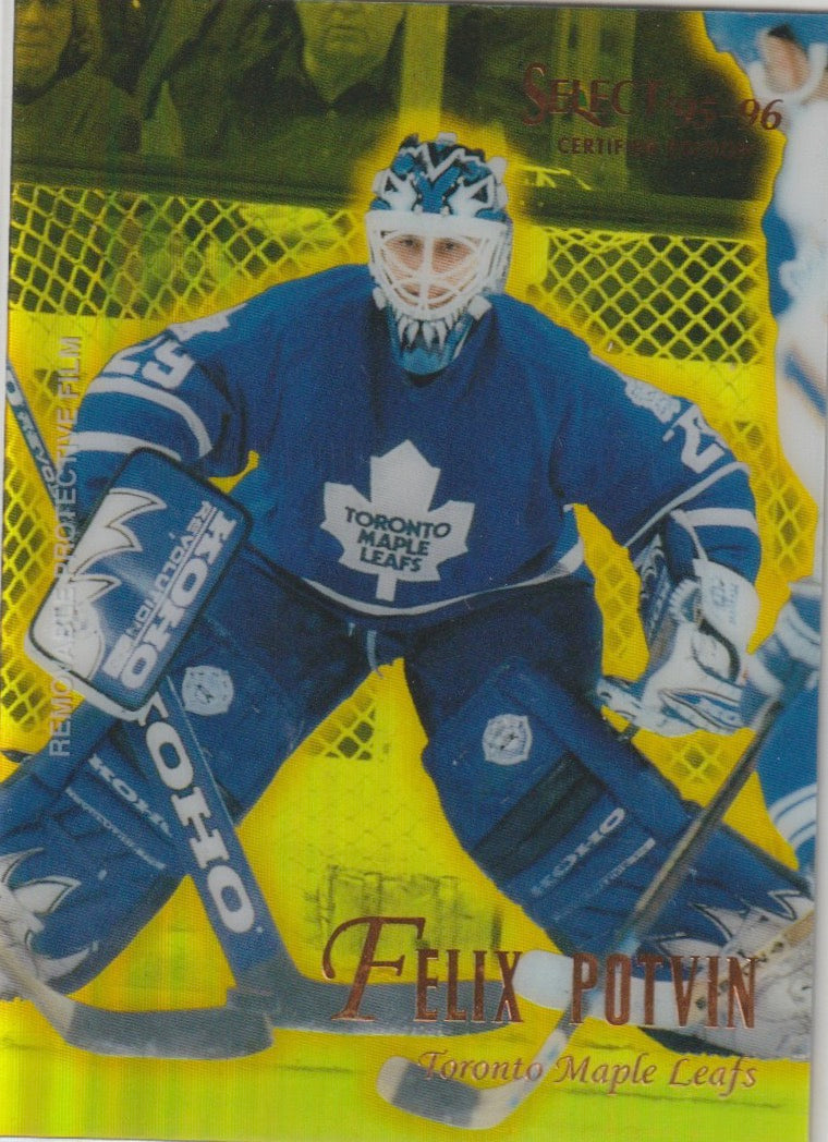 NHL 1995 / 96 Select Certified Mirror Gold - No 69 - Felix Potvin