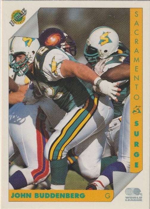 NFL 1992 Ultimate WLAF - No 145 - John Buddenberg