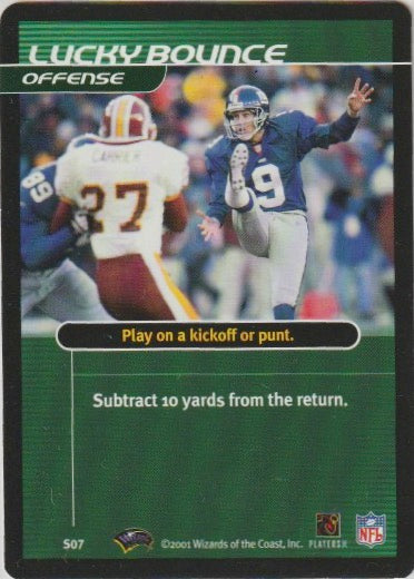 NFL 2001 Showdown 1st Edition Strategy - No S07 - Brad Maynard