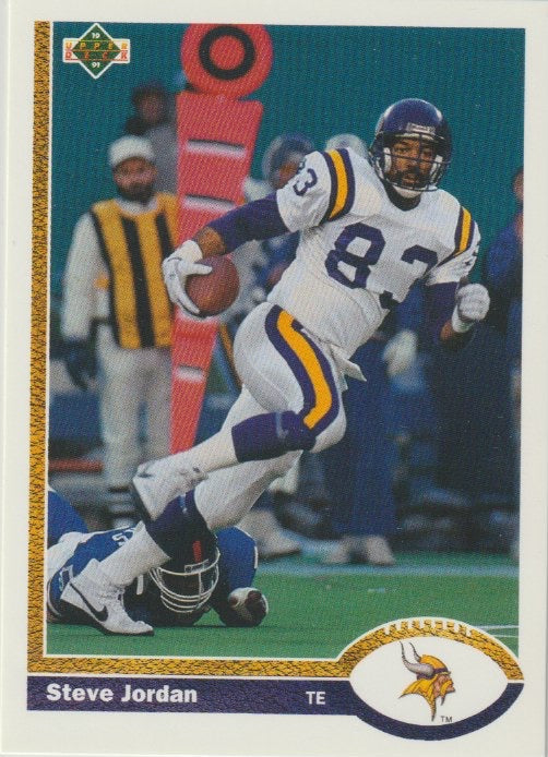 NFL 1991 Upper Deck - No 348 - Steve Jordan
