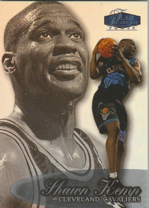NBA 1998 / 99 Flair Showcase Row 3 - No 12 - Shawn Kemp