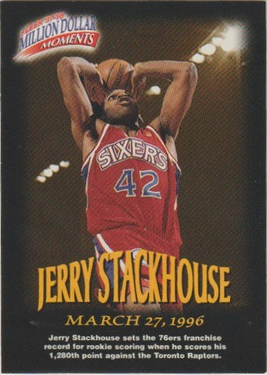 NBA 1997-98 Fleer Million Dollar Moments - No 27 - Jerry Stackhouse