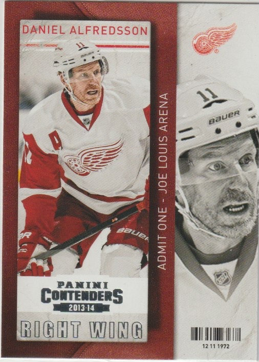 NHL 2013-14 Panini Contenders - No 47 - Daniel Alfresson