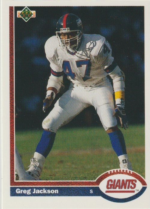 NFL 1991 Upper Deck - No 416 - Greg Jackson