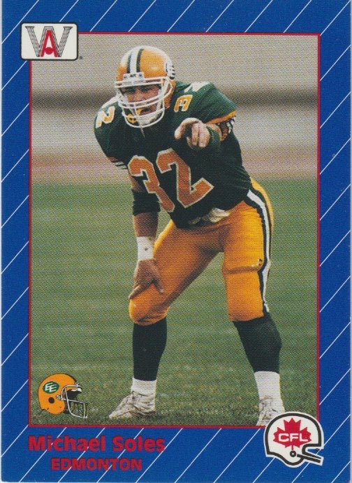 NFL 1991 AW Sports CFL - No 44 - Michael Soles