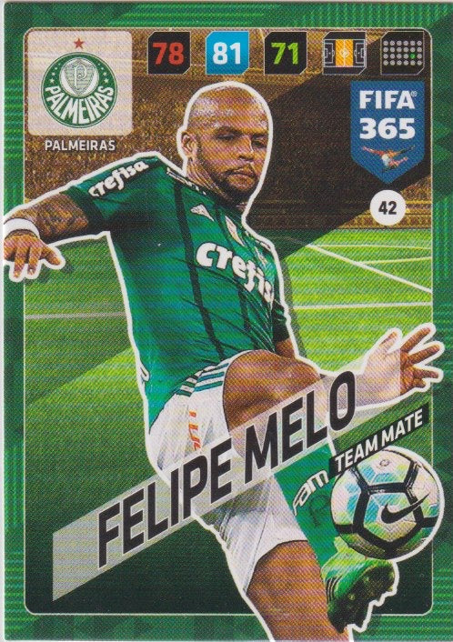 Fussball 2018 Panini FIFA 365 Adrenalyn XL - No 42 - Felipe Melo