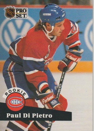 NHL 1991-92 ProSet - No 546 - Paul DiPietro