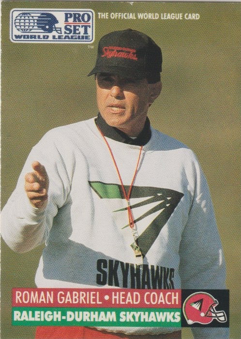 NFL 1991 ProSet WLAF Inserts - No 24 - Roman Gabriel