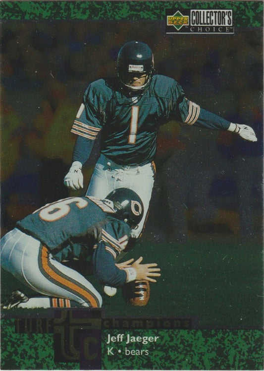 NFL 1997 Collector's Choice Turf Champions - No TC28 - Jeff Jaeger